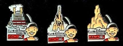 Kodak- Euro Disney trio pin, Verzamelen, Speldjes, Pins en Buttons, Verzenden, Nieuw, Merk, Speldje of Pin