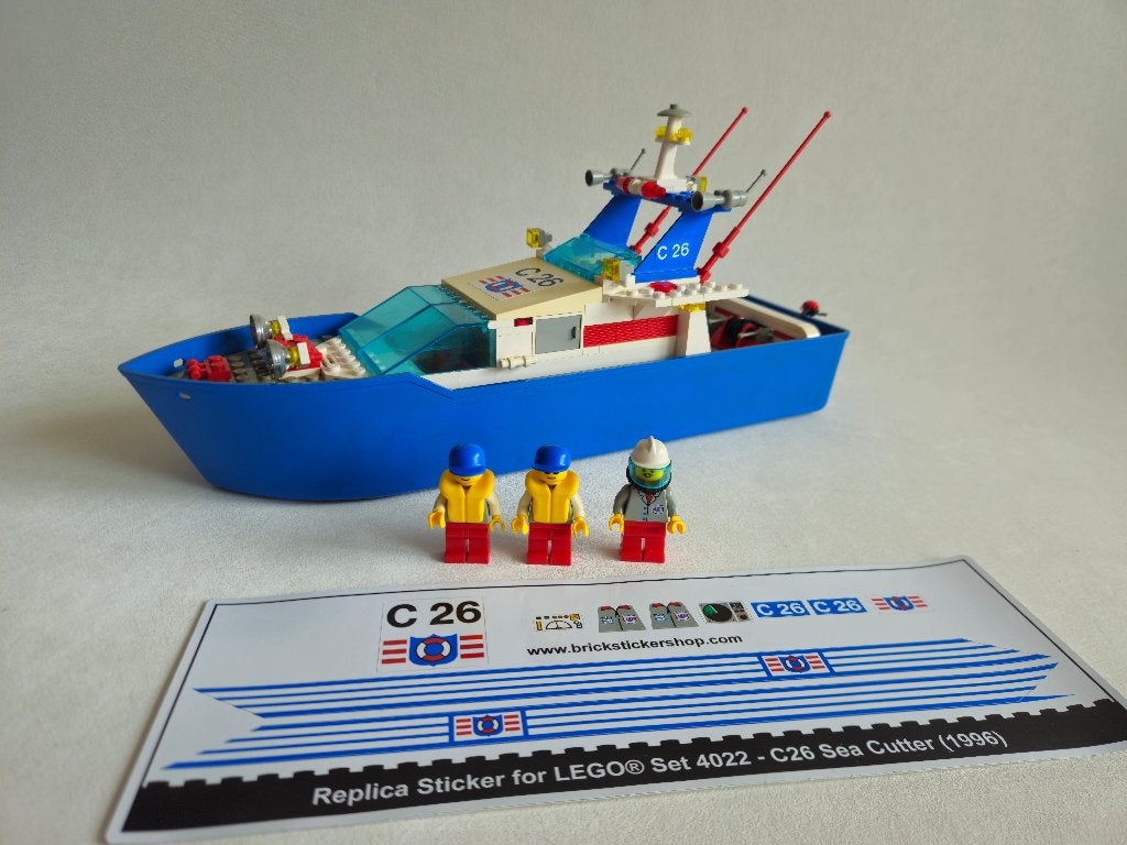 LEGO 4022 C26 Sea Cutter, Lego, Ophalen of Verzenden, Complete set, Compleet