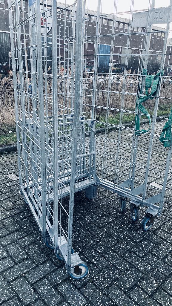 rolcontainers 2 en 3heks nestbaar inc vervoer, 100 liter of meer, Ophalen of Verzenden, Gebruikt, Transportkar