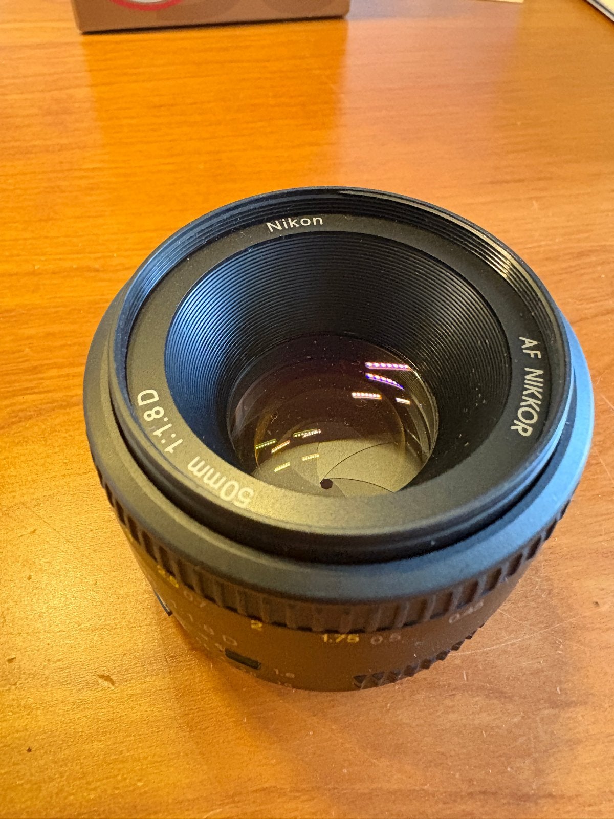 Nikon AF Nikkor 50mm f/1.8D lens - Zo goed als nieuw, Autofocus, Nikon, Ophalen of Verzenden, Zo goed als nieuw