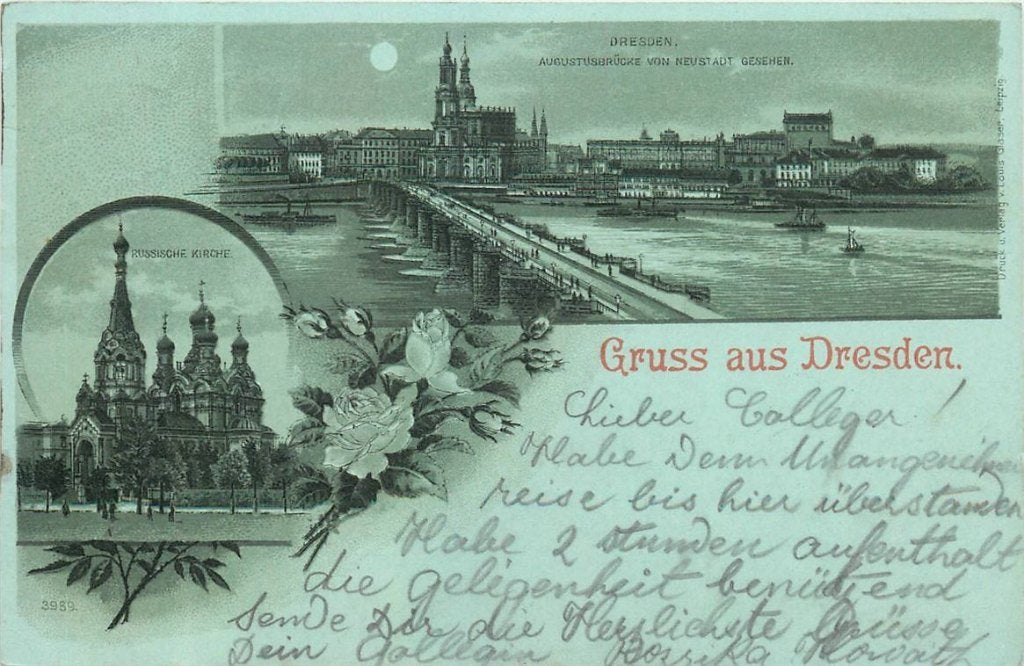 379-124-025 Dresden, Verzenden, Voor 1920, Duitsland
