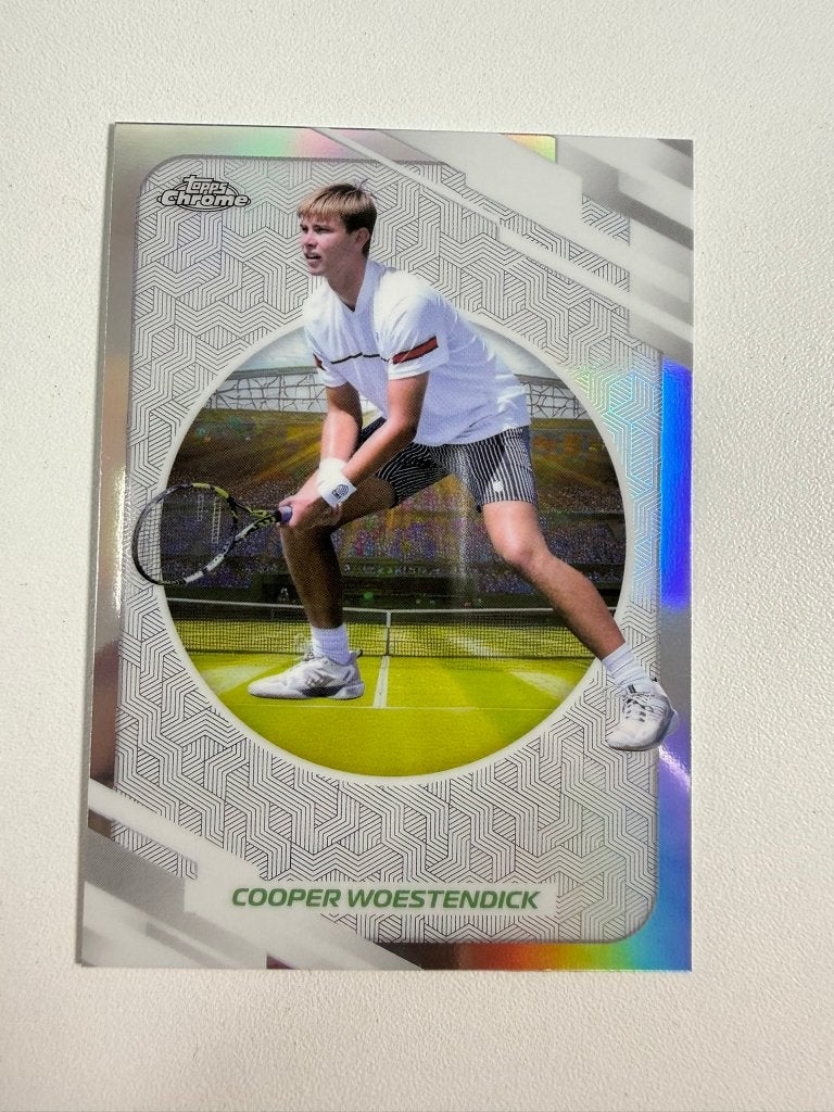142 Cooper Woestendick Refractor Tennis Chrome 2026, Verzamelen, Ophalen of Verzenden, Nieuw, Overige sporten, Poster, Plaatje of Sticker