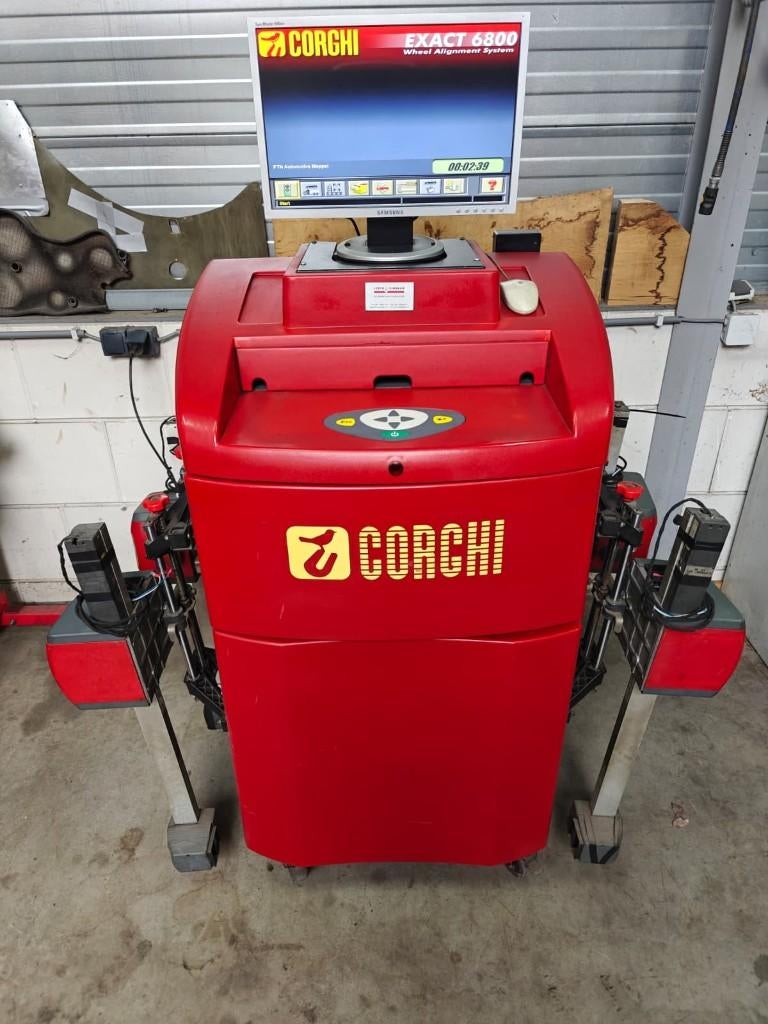 Corchi Exact 6800 uitlijnapparaat complete set, Ophalen, Corchi, ., Zo goed als nieuw