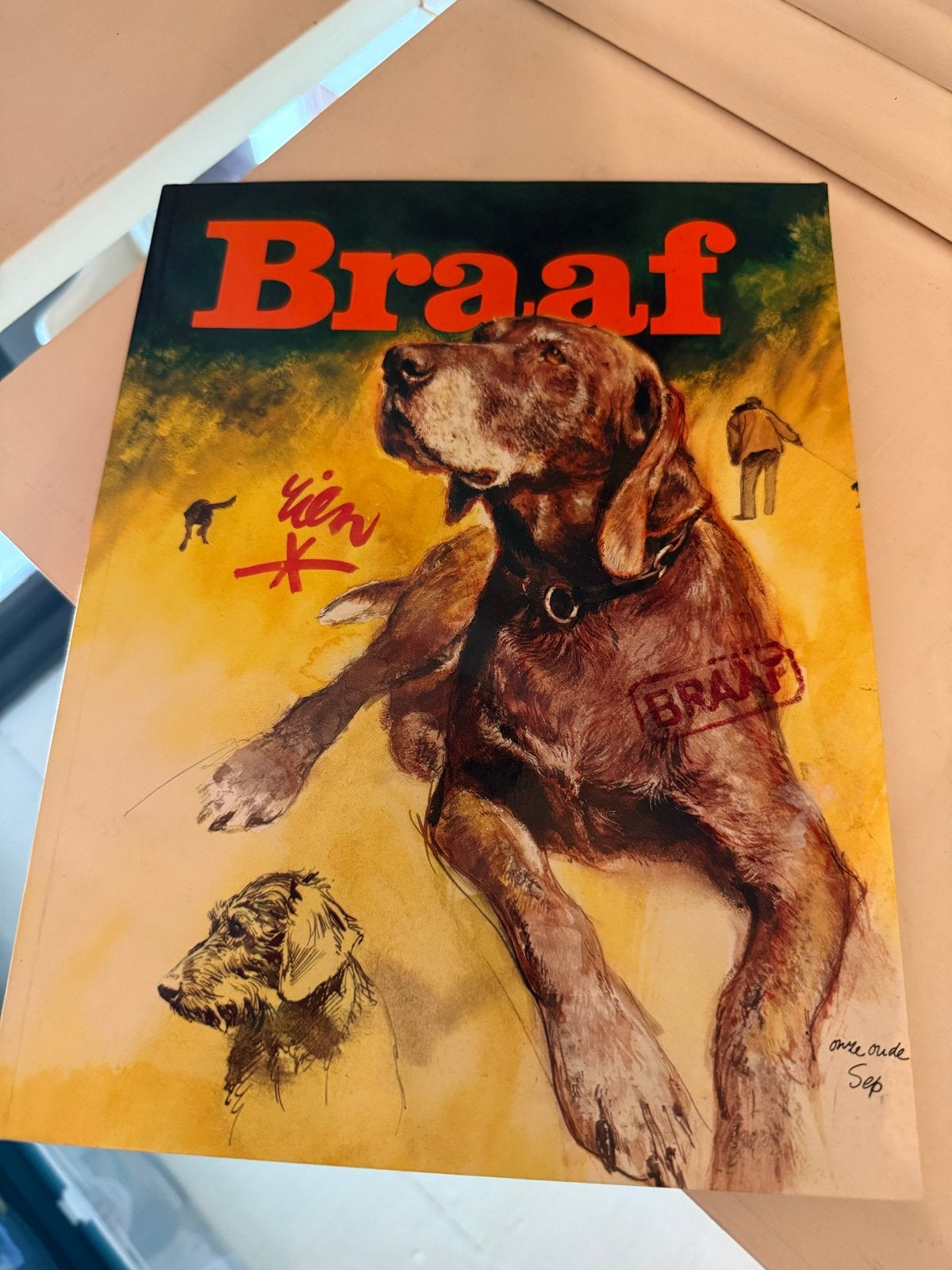 Braaf - Een boek vol hondenillustraties RIEN POORTVLIET, Ophalen of Verzenden, Gelezen, Honden