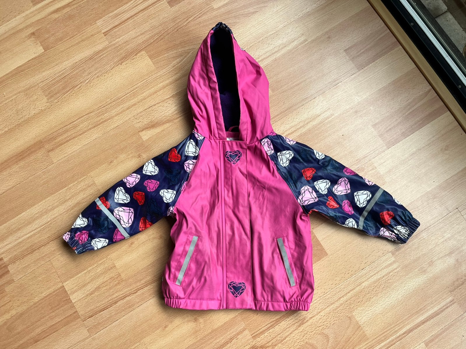 Gevoerde regenjas van Lupilu maat 92, Kinderen en Baby's, Kinderkleding | Maat 92, Ophalen of Verzenden, Gebruikt, Meisje, Jas