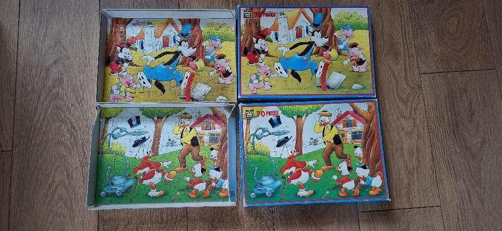 Puzzel dagobert, wolf en 3 biggetjes, Ophalen, Gebruikt