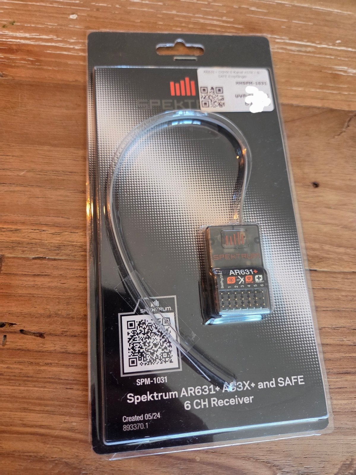 Spektrum AR631+ 6-kanaals ontvanger met AS3X en SAFE, Ophalen of Verzenden, Nieuw
