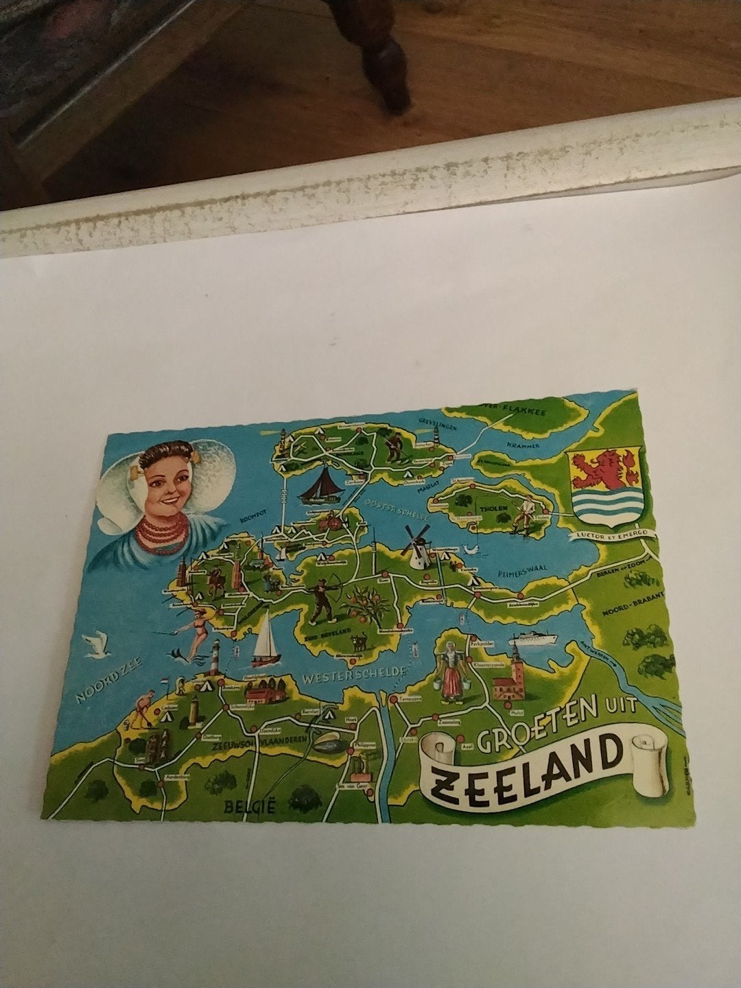Oude ansichtkaart Groeten uit Zeeland - Camping De Roompot, Ophalen of Verzenden, 1960 tot 1980, Gelopen, Zeeland