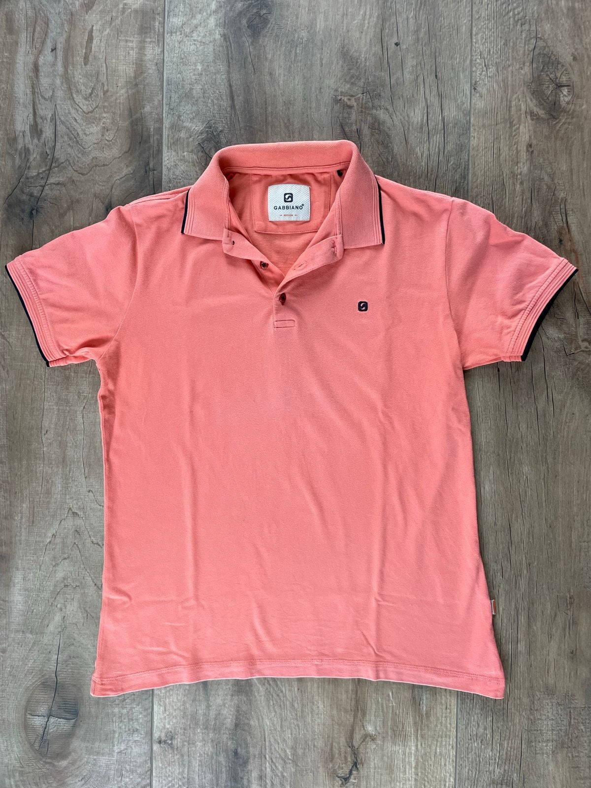 Gabbiano Polo T-shirt Heren - Zalm Roze/Terra - Maat M, Ophalen of Verzenden, Gedragen, Maat 48/50 (M), Roze