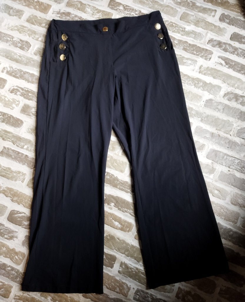 Studio Anneloes Bonded Wide Leg Blauw Maat L, Studio Anneloes, Blauw, Maat 42/44 (L), Ophalen of Verzenden