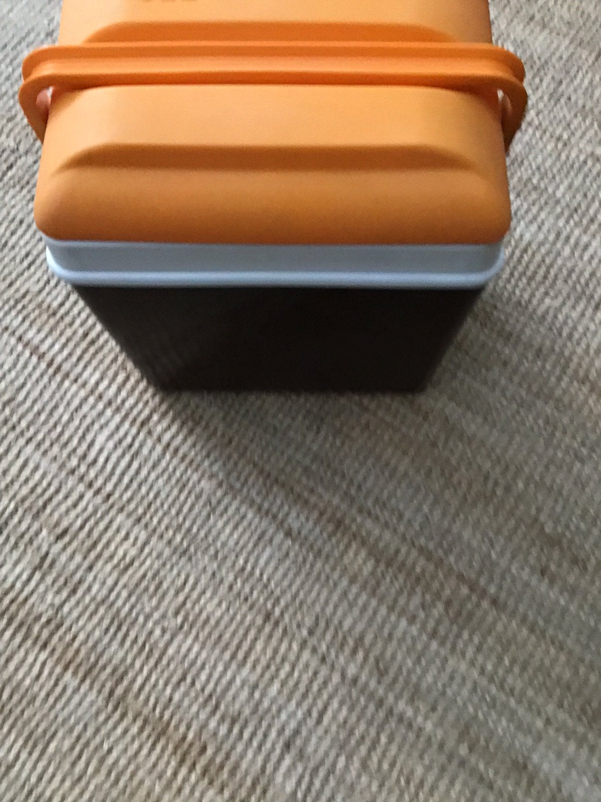 Vintage/retro koelbox oranje bruin, Ophalen of Verzenden, Zo goed als nieuw