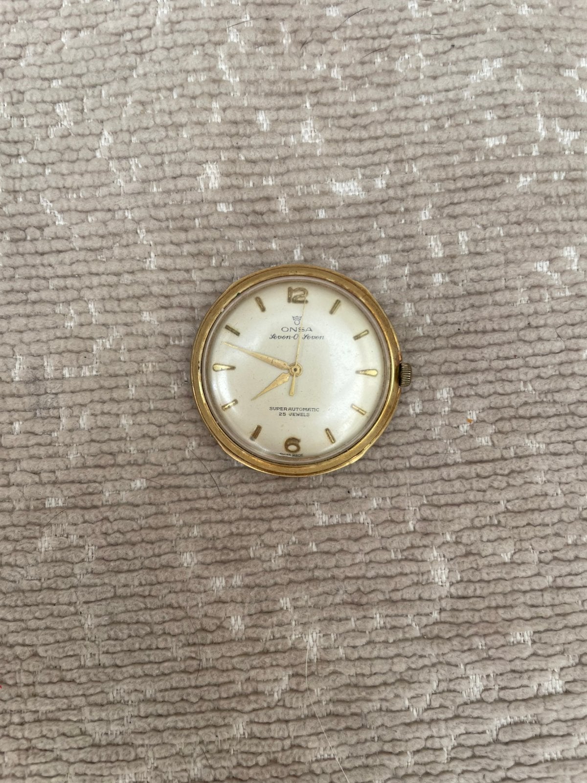 vintage Onsa Seven-O-Seven automatisch horloge, Zakhorloge, Staal, 1960 of later, Ophalen