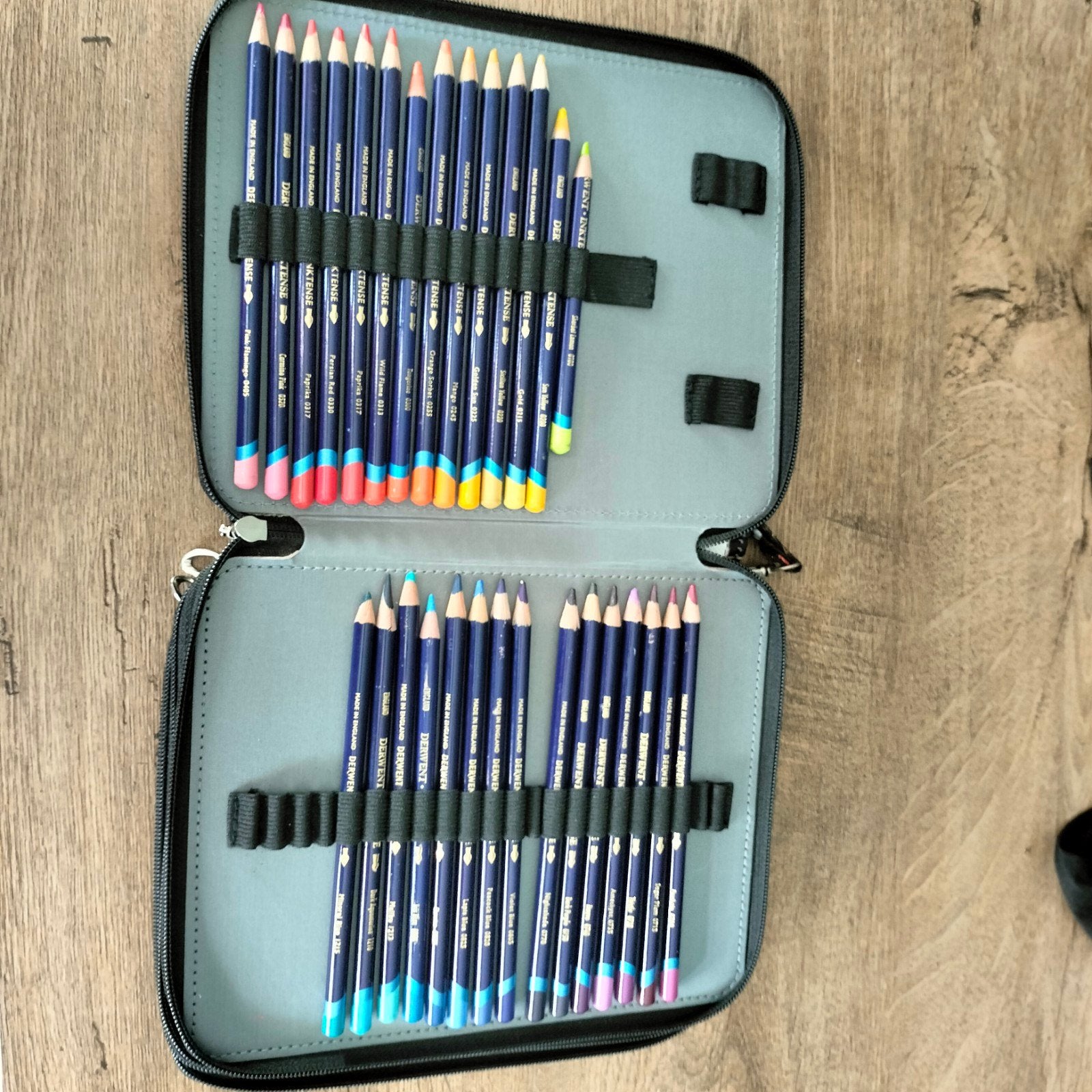 Derwent kleurpotloden set in etui, Ophalen of Verzenden, Gebruikt, Potlood of Stift