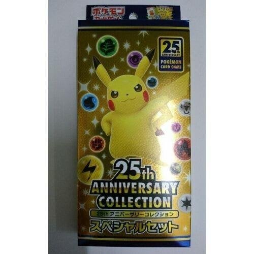 Pokemon 25th Anniversary Collection Special Set Promo Pack, Ophalen of Verzenden, Zo goed als nieuw, Boosterbox, Foil