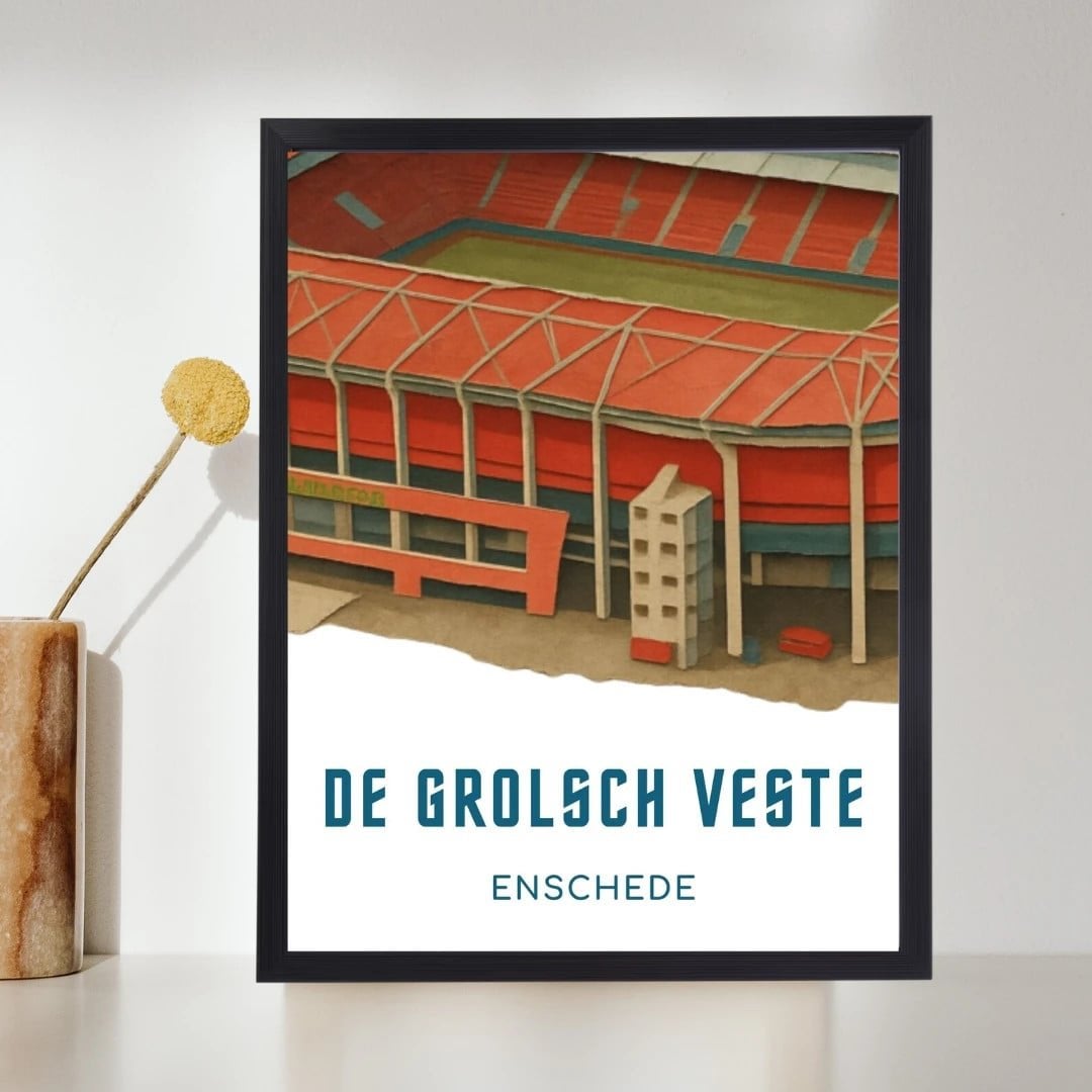 FC Twente De Grolsch Veste – A4 Voetbalstadion Poster, Ophalen of Verzenden