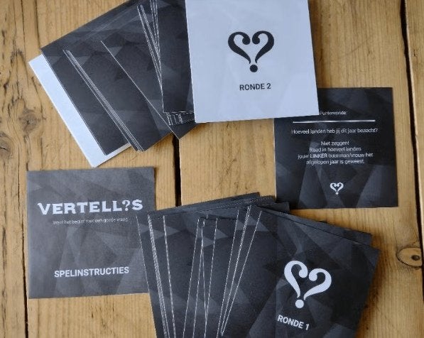 Vertellis spel, slechts 1 keer gespeeld, als nieuw, Vijf spelers of meer, Ophalen, Zo goed als nieuw