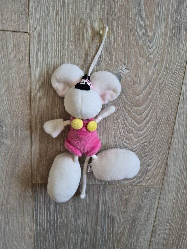 Diddl knuffel 16 cm met zuignap om op te hangen, Verzamelen, Ophalen of Verzenden, Diddl, Zo goed als nieuw, Knuffel