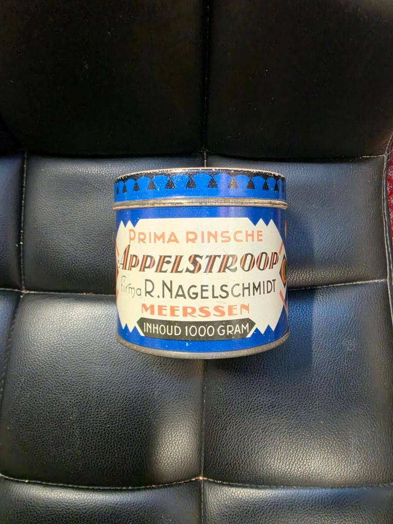 Prima Rinsche Appelstroop blik R. Nagelschmidt, Verzamelen, Blikken, Ophalen of Verzenden, Gebruikt, Overige