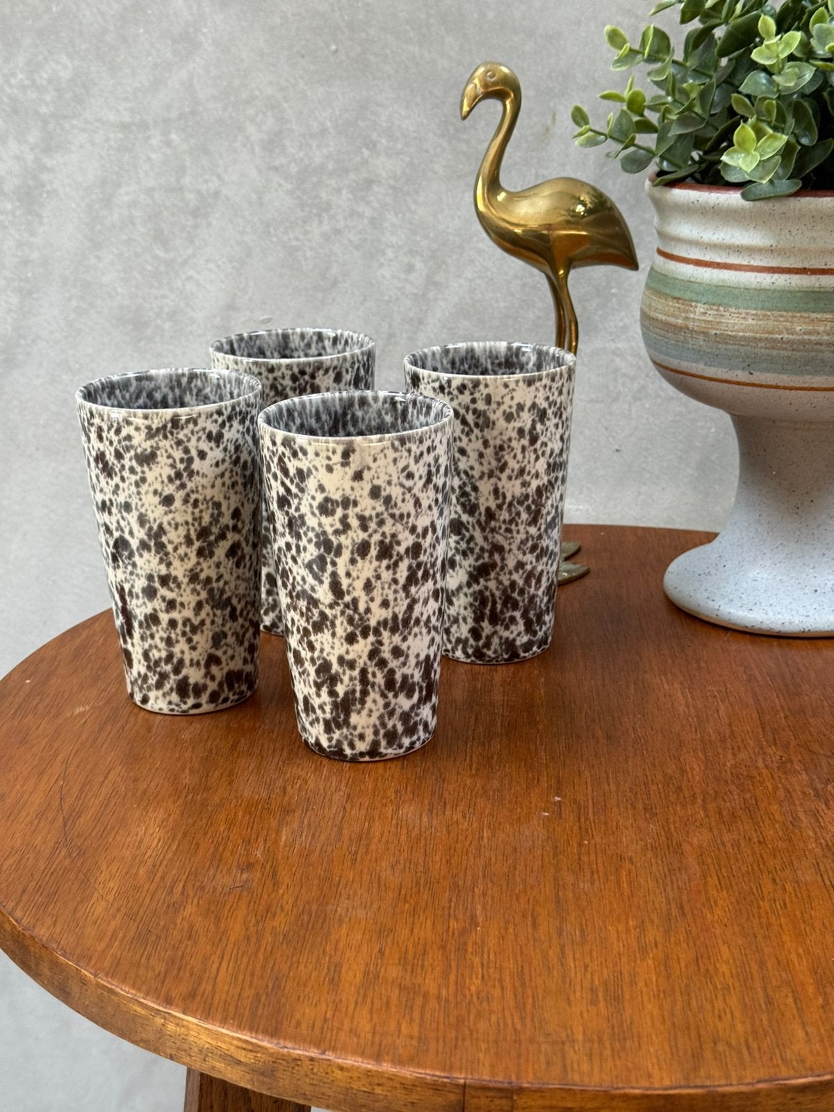 Hoge mokken - Latte Macchiato mokken - set van vier, Huis en Inrichting, Keuken | Servies, Q, Q, Zo goed als nieuw, Q