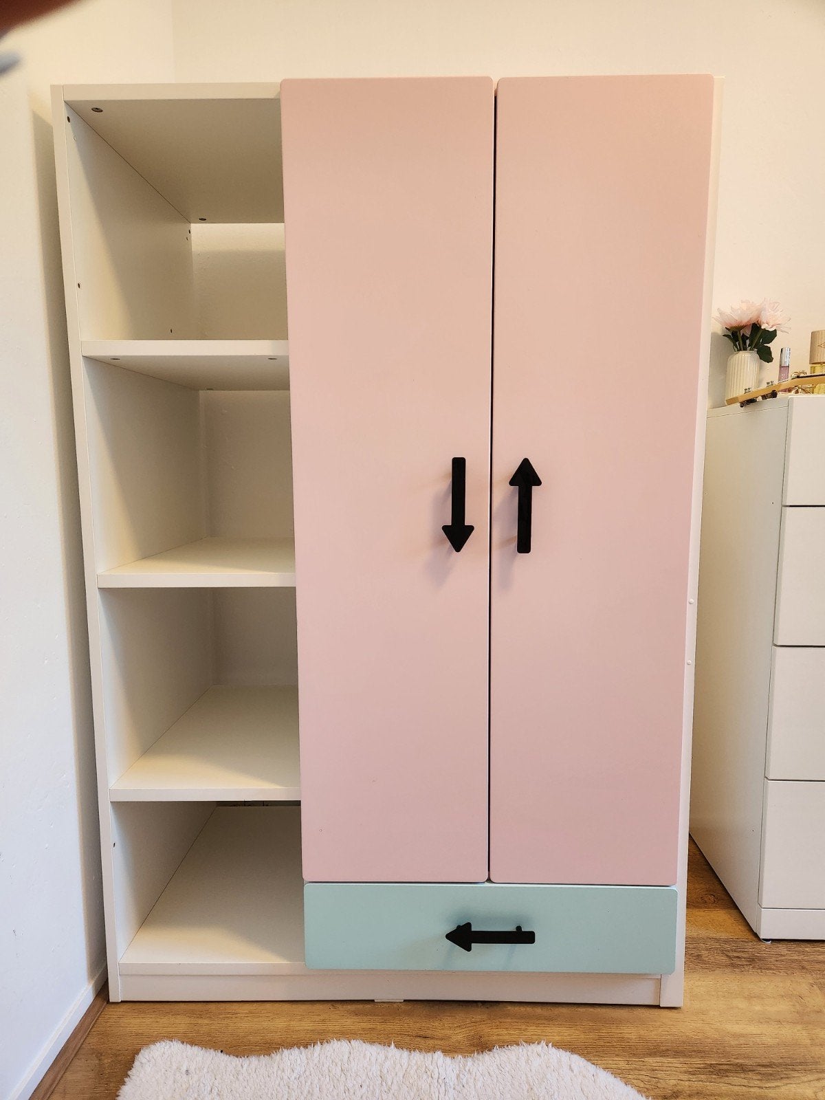 Ikea SMÅSTAD hoogslaper kastdeel met lade en deuren, Ophalen, Gebruikt, Kast