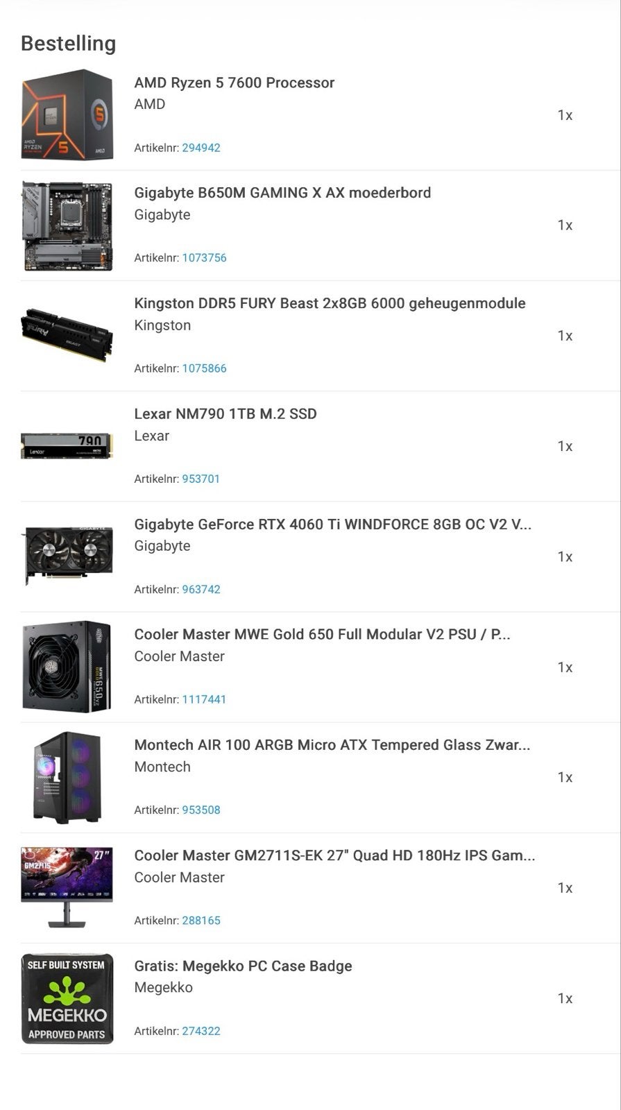 Gaming PC met Ryzen 5 7600, RTX 4060 Ti en 16GB RAM, Computers en Software, Nieuw, Ophalen of Verzenden, Gaming, SSD
