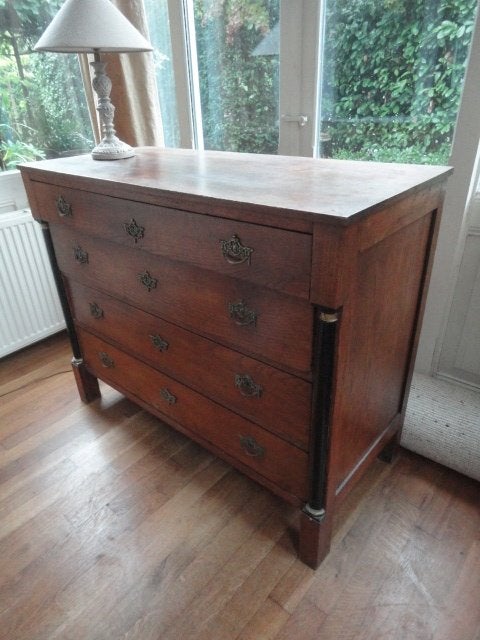 antieke EMPIRE COMMODE (1820), ladenkast, Ophalen