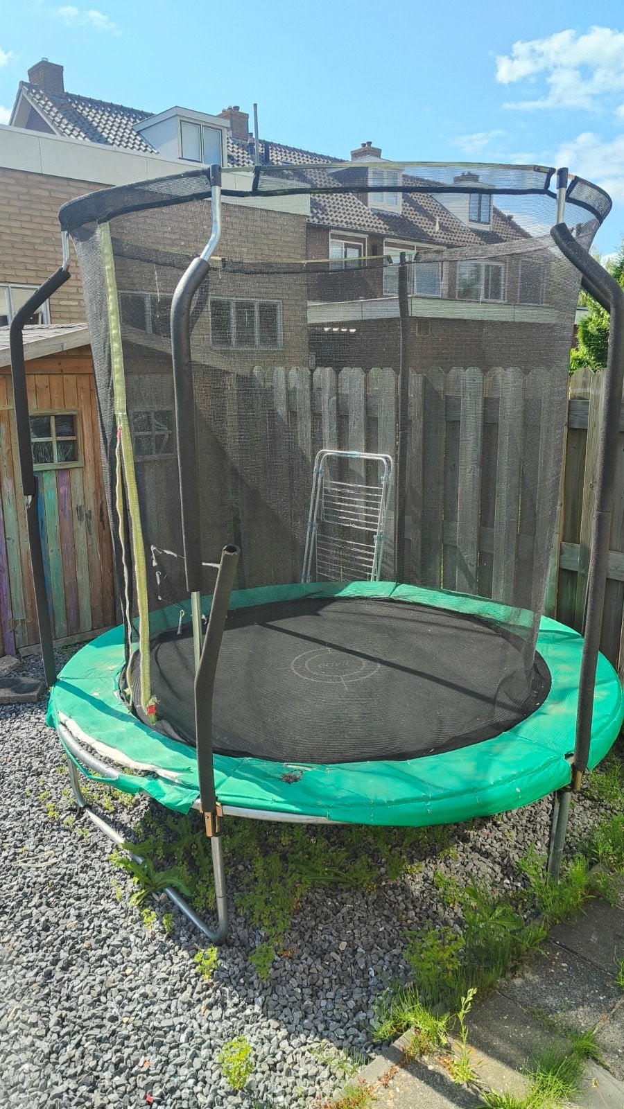 Crivit Trampoline met Veiligheidsnet - Gebruikt, Ophalen, Gebruikt