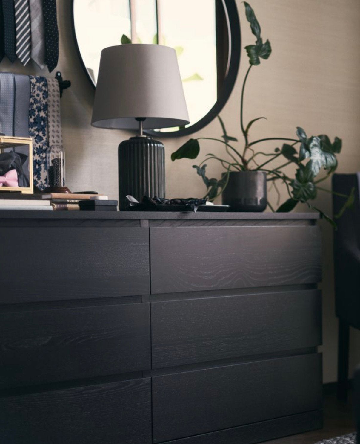 Ikea Malm ladekast, 6 lades, zwart, 160x78cm NIEUW in doos., Ophalen, 5 laden of meer, 150 tot 200 cm, Nieuw