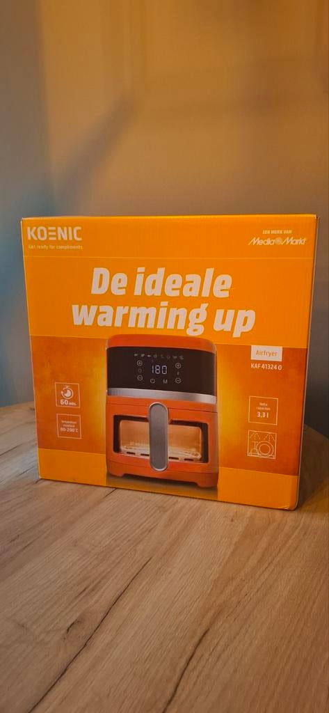 Koenic Airfryer KAF 41324 O - Nieuw in doos Oranje, Ophalen of Verzenden, Nieuw, Airfryer