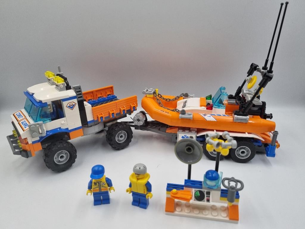 Lego City 7726 Coast Guard Truck with Speed Boat, Kinderen en Baby's, Speelgoed | Duplo en Lego, Zo goed als nieuw, Lego, Complete set