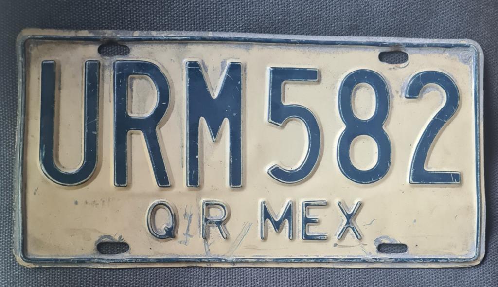 Nummerbord - Kentekenplaat Mexico, Ophalen of Verzenden, Gebruikt, Auto's