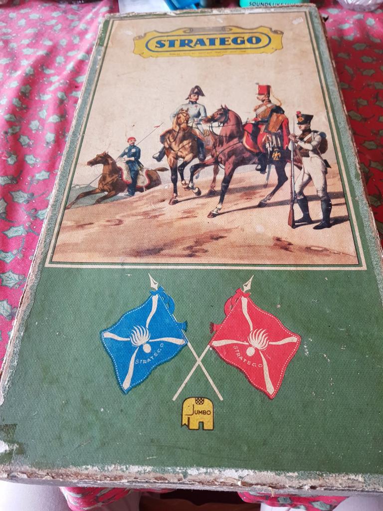 Oud, houten Strategospel., Ophalen, Gebruikt