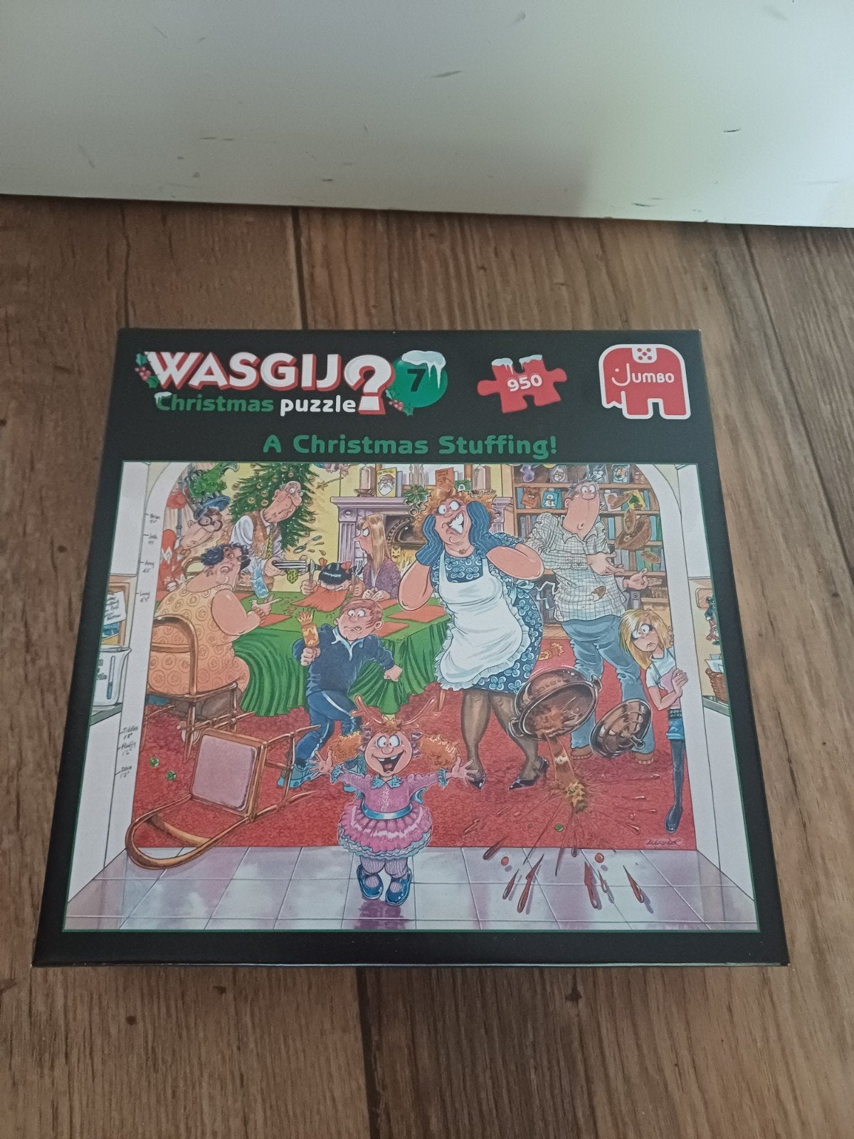 Jumbo Wasgij? kerst puzzel, Ophalen of Verzenden, 500 t/m 1500 stukjes, Zo goed als nieuw, Legpuzzel