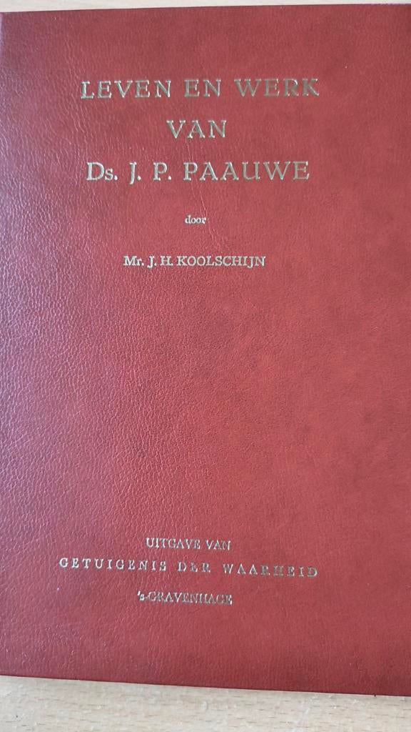 Leven en werk van Ds JP Paauwe. Mr.JH Koolschijn, Christendom | Protestants, Zo goed als nieuw, Mr. JH Koolschijn, Ophalen of Verzenden
