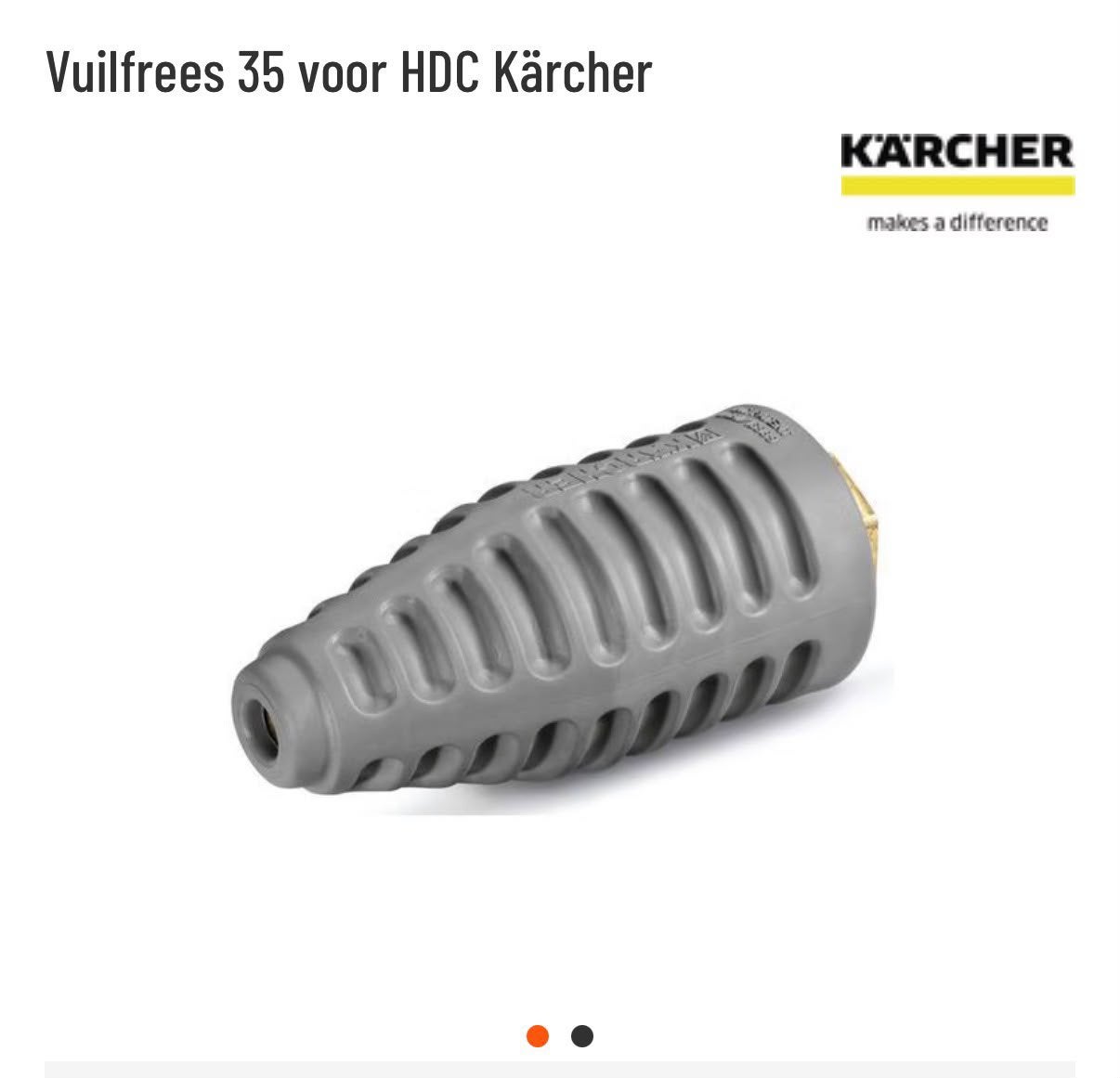 Karcher vuilfrees 35, Ophalen of Verzenden, Nieuw, Elektrisch, Kärcher