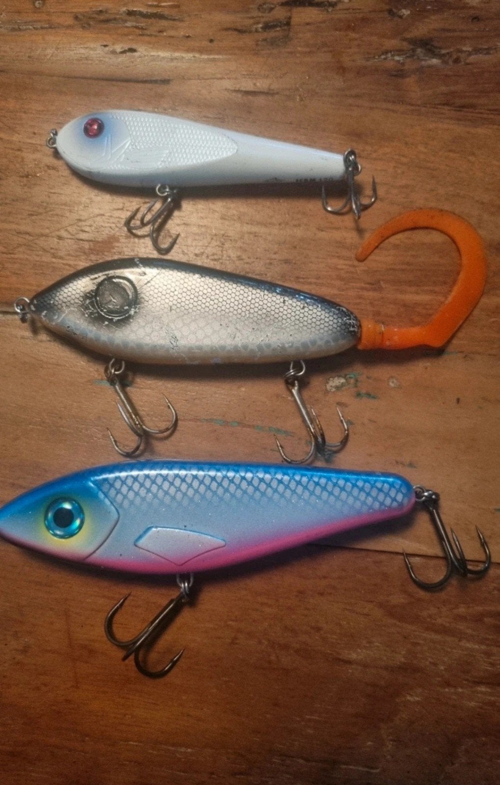 3 jerkbaits kunstaas snoek, Ophalen of Verzenden, Zo goed als nieuw, Overige typen