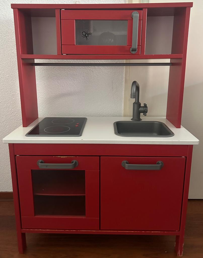 Speelgoed keuken met magnetron, kookplaat en wasbak, Ophalen, Gebruikt