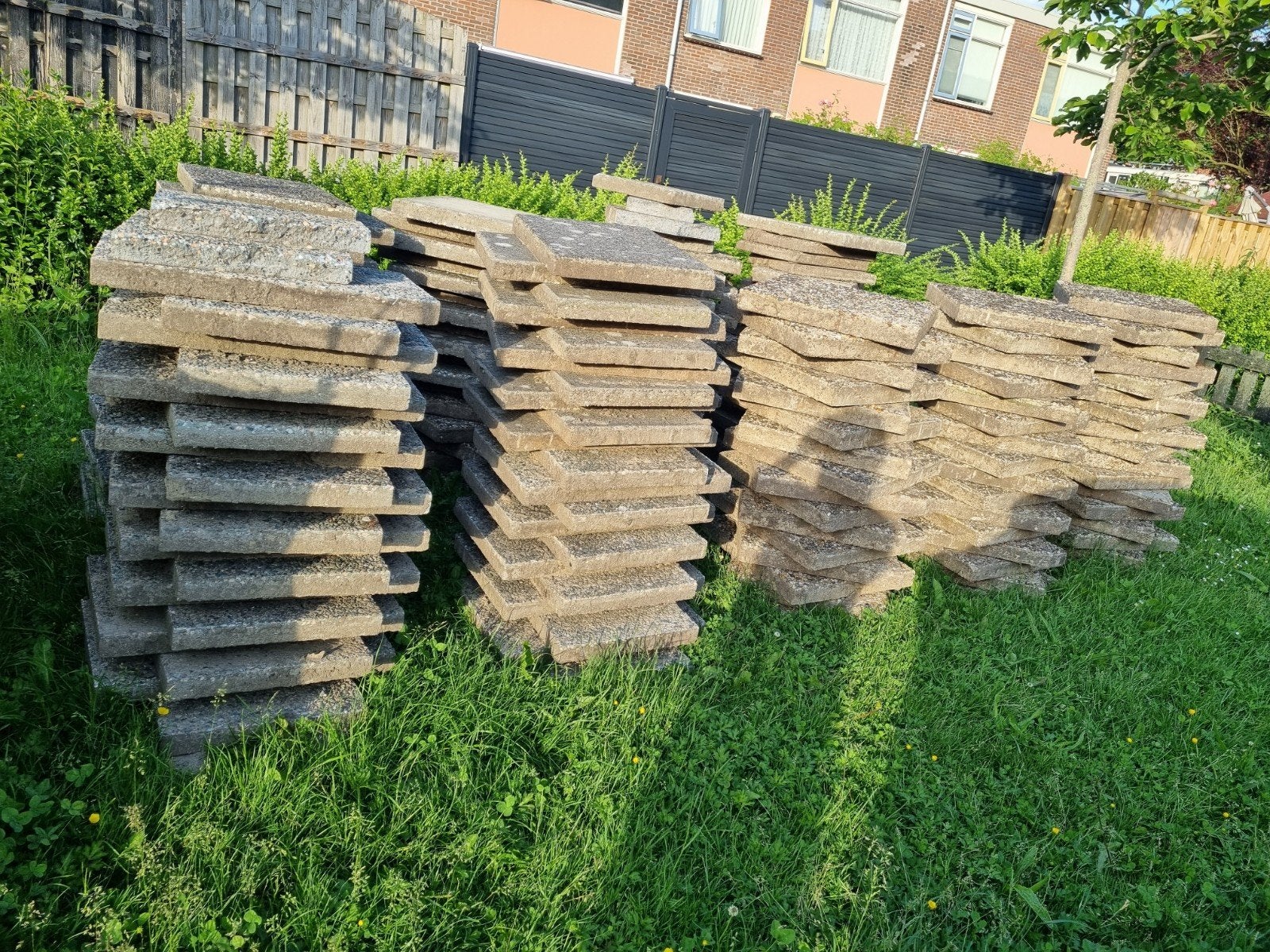 GRATIS tegels, Ophalen of Verzenden, Beton, Terrastegels