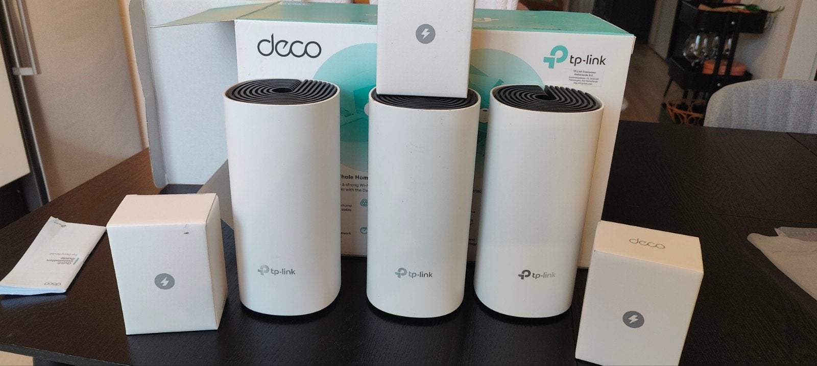 TP-Link Deco M4 mesh WiFi units - 3 stuks, Computers en Software, Ophalen of Verzenden, Zo goed als nieuw, TP-Link Deco M4R AC1200