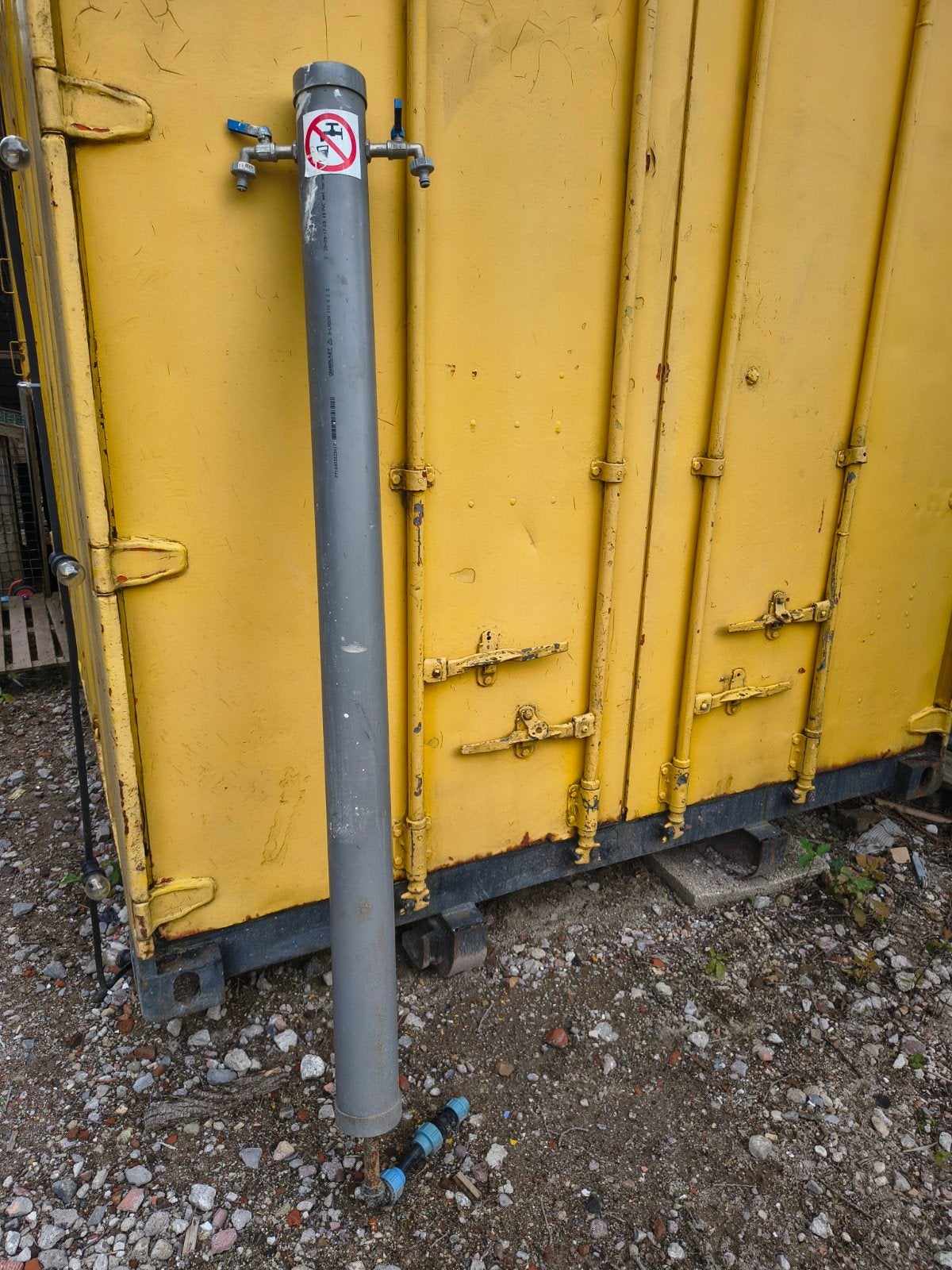 Buitenkraan bouwwater standvink, Ophalen, Gebruikt, Kraan