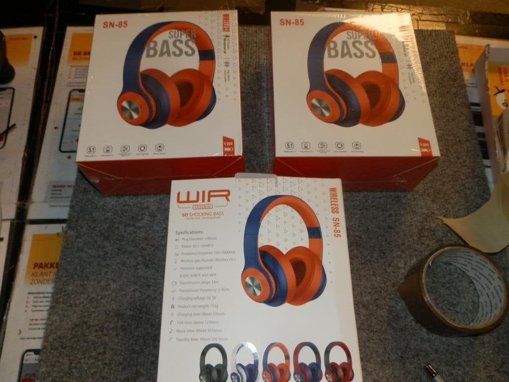 Draadloze bluetooth headphone extreme bass, Ophalen of Verzenden, Nieuw, Overige merken, Draadloos