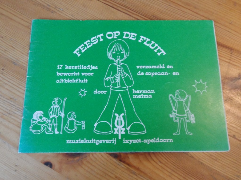 Herman meima - feest op de fluit - kerstliedjes, Blokfluit, Gebruikt, Ophalen of Verzenden, Religie en Gospel