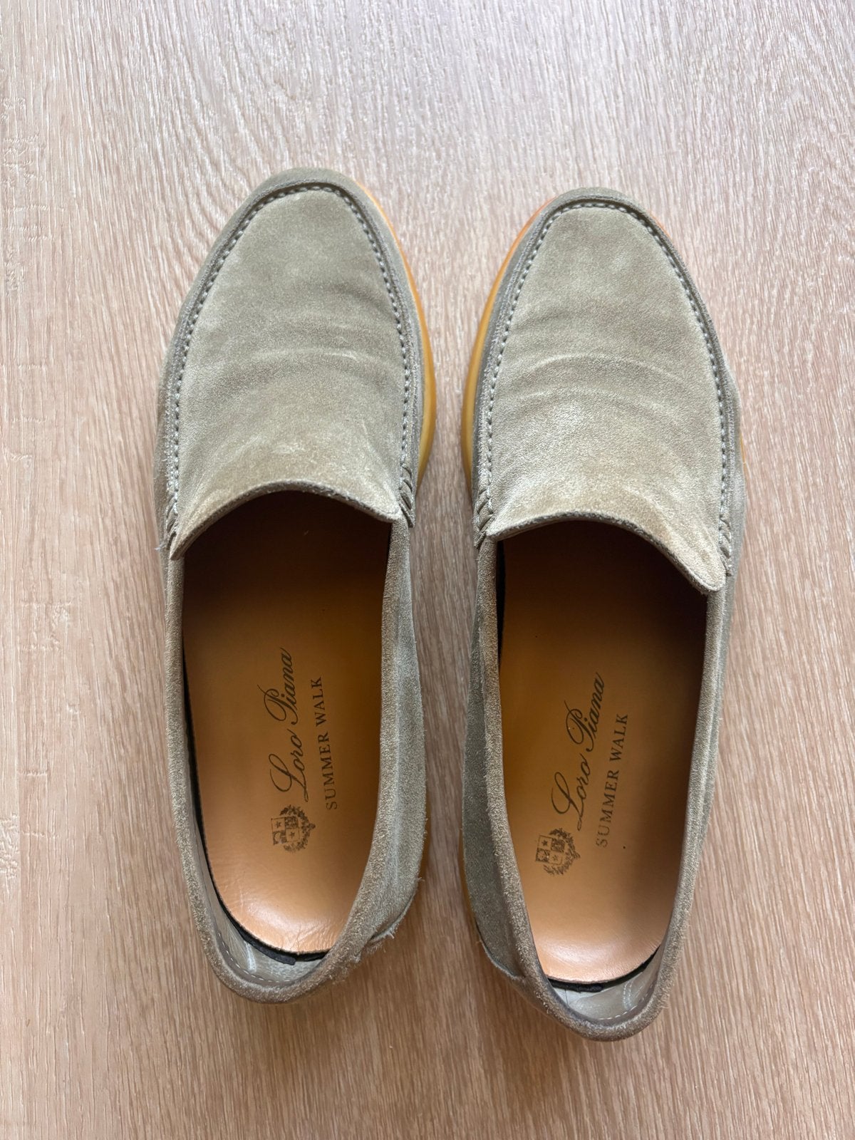 Loro Piana Summer Walk Loafers - Maat 41 Lichtgroen, Kleding | Heren, Schoenen, Ophalen of Verzenden, Zo goed als nieuw, Overige kleuren