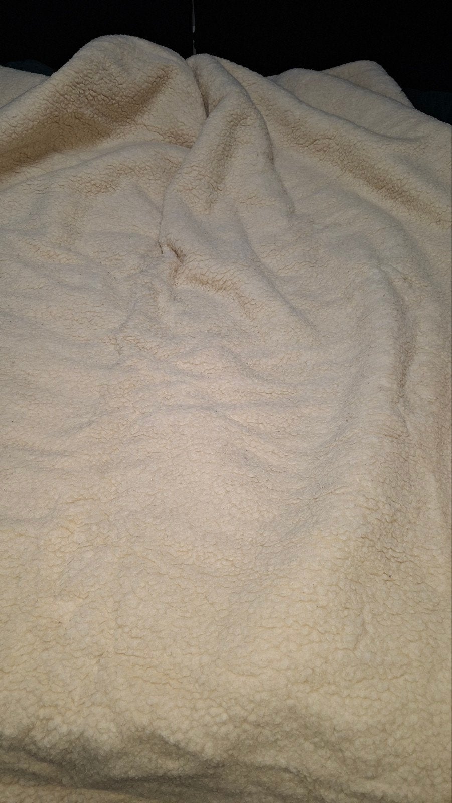 Warm wollen deken 200x200 cm, Ophalen, Gebruikt, Beige, Deken of Dekbed