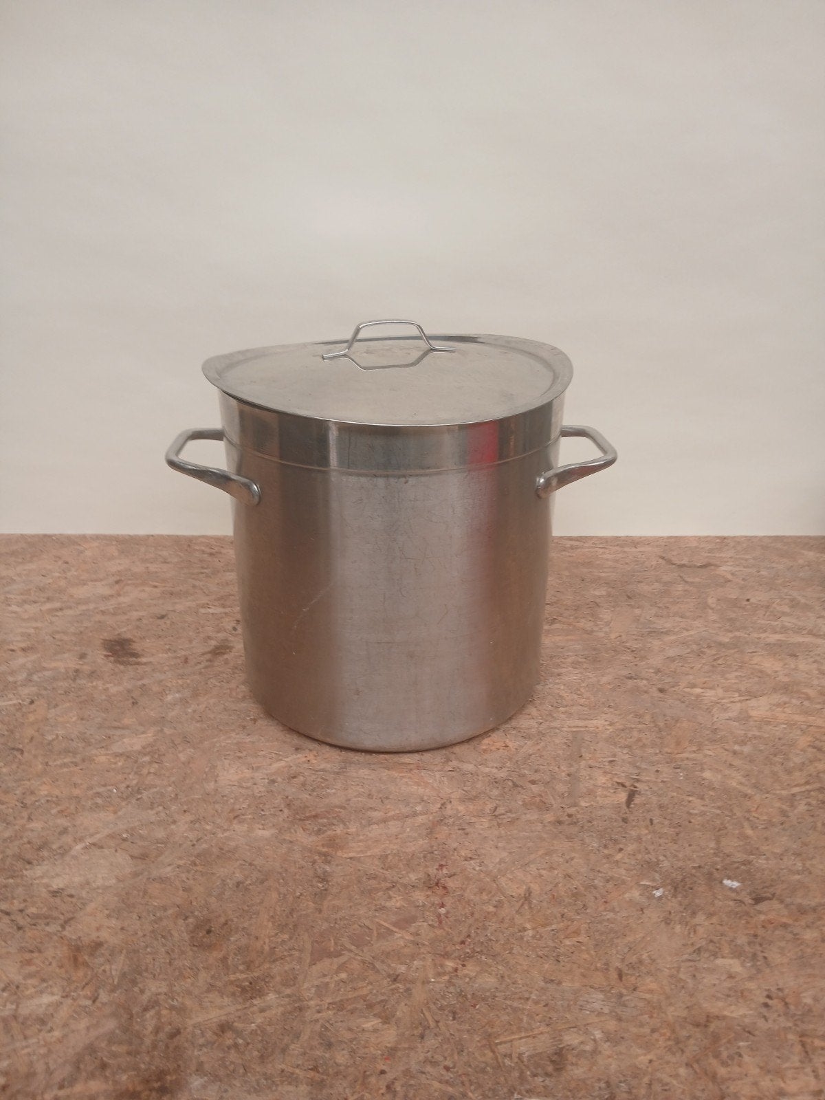 Grote aluminium kookpan met deksel - Ø 33 cm, H 33 cm, Huis en Inrichting, Keuken | Potten en Pannen, Ophalen, Gebruikt, Onbekend