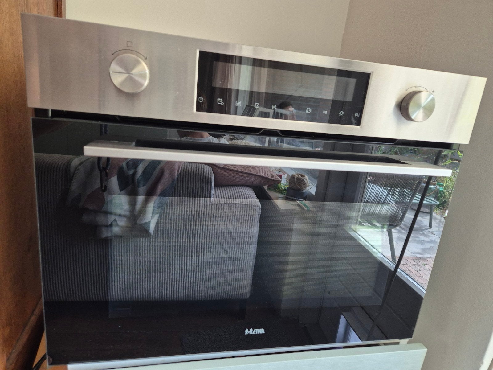 combi-magnetron ETNA CM450RVS, Ophalen, 45 tot 50 cm, Gebruikt, Combi-oven
