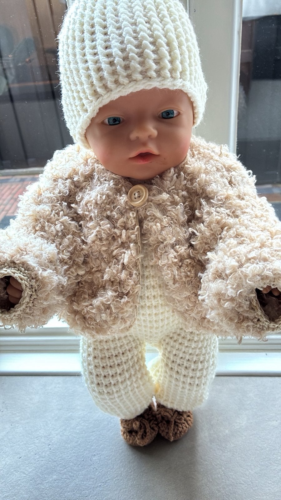 Hand gemaakte poppenkleertjes  , voor pop van 45 cm, Verzamelen, Ophalen of Verzenden, Pop