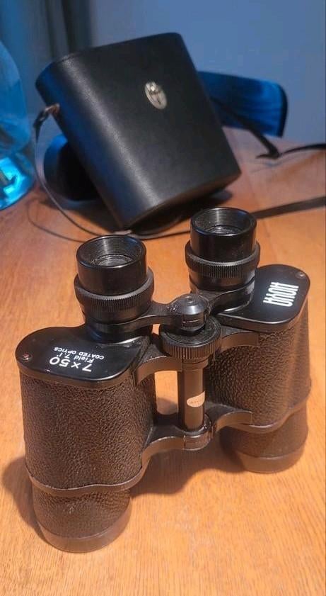 Hoya 7x50 Verrekijker Field 7.1 Coated Optics met Tas, Audio, Tv en Foto, Optische apparatuur | Verrekijkers, Ophalen of Verzenden