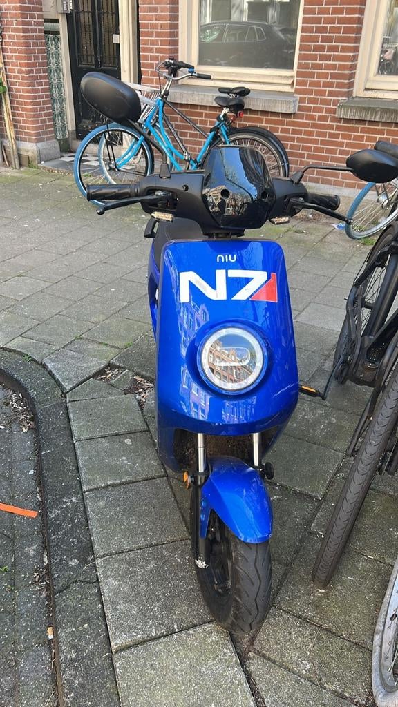 Blauwe elektrische scooter - Goede staat, betaalbaar!, Ophalen