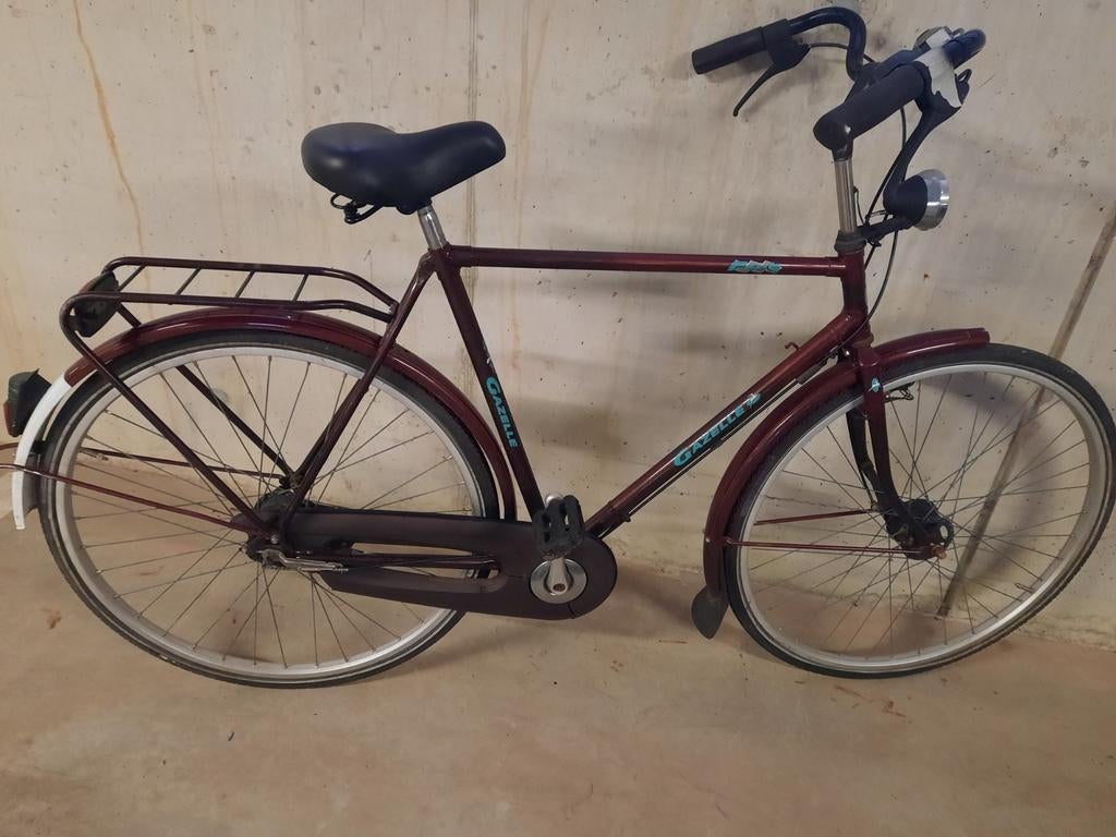 Gazelle herenfiets met 3 versnellingen, Ophalen, Gebruikt, Versnellingen, 57 tot 61 cm
